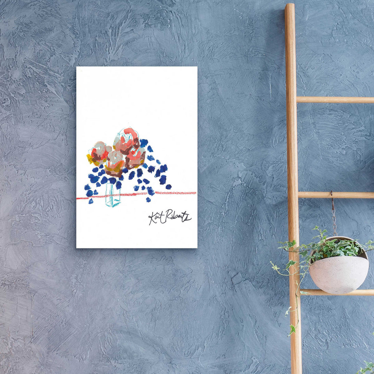Epic Art 'Kitchen Flowers' by Kait Roberts, Acrylic Glass Wall Art,16x24