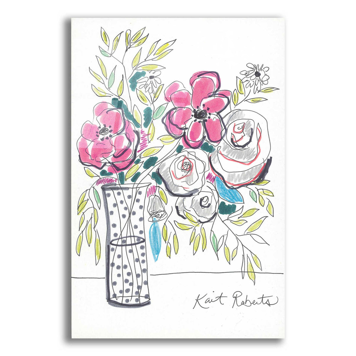 Epic Art 'We Laugh So We Don't Cry' by Kait Roberts, Acrylic Glass Wall Art