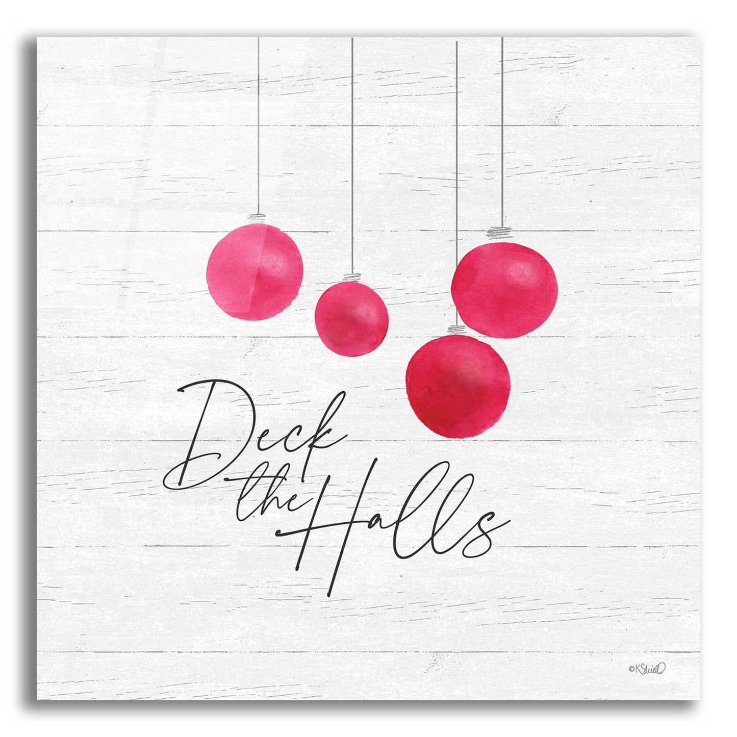 Epic Art 'Deck the Halls' by Kate Sherrill, Acrylic Glass Wall Art