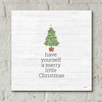 Epic Art 'Have Yourself A Merry Little Christmas' by Kate Sherrill, Acrylic Glass Wall Art,12x12