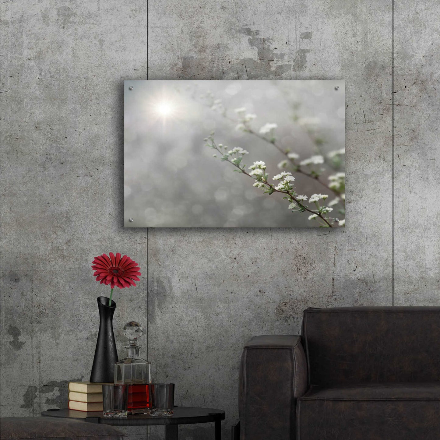 Epic Art 'Floral Dreams' by Lori Deiter, Acrylic Glass Wall Art,36x24