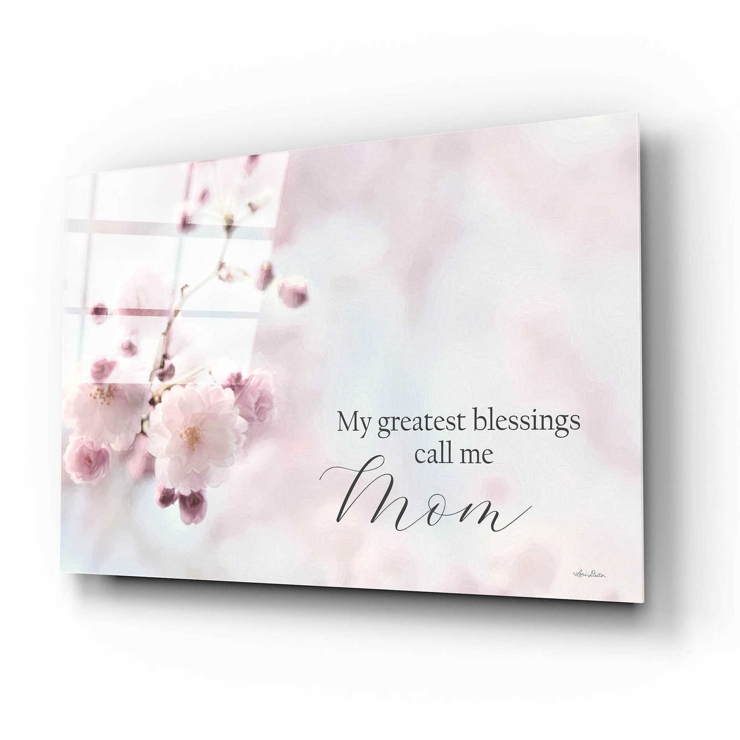 Epic Art 'My Greatest Blessings Call Me Mom' by Lori Deiter, Acrylic Glass Wall Art,16x12