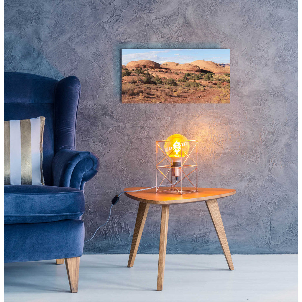 Epic Art 'Moab Sand Flats I' by Lori Deiter, Acrylic Glass Wall Art,24x12