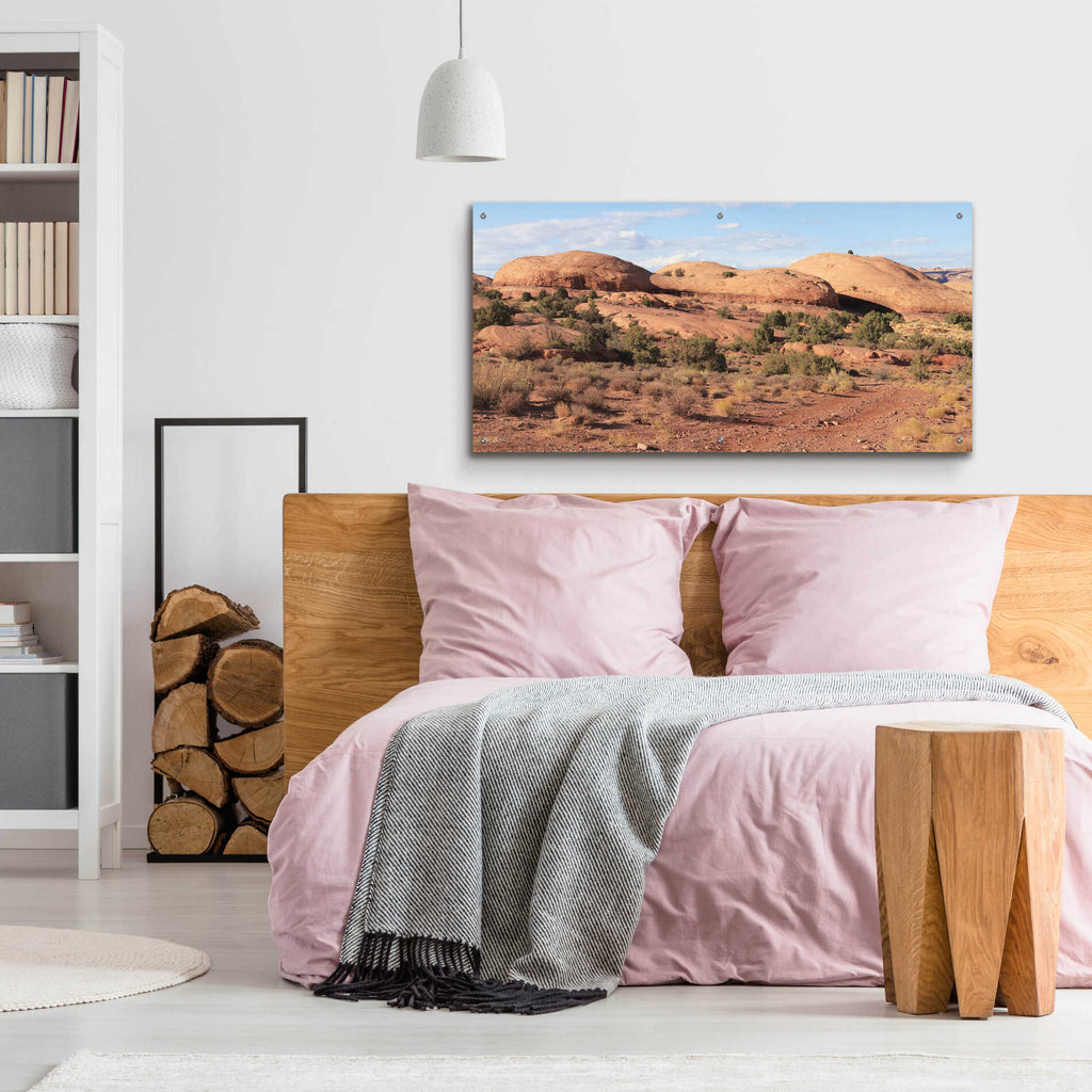 Epic Art 'Moab Sand Flats I' by Lori Deiter, Acrylic Glass Wall Art,48x24