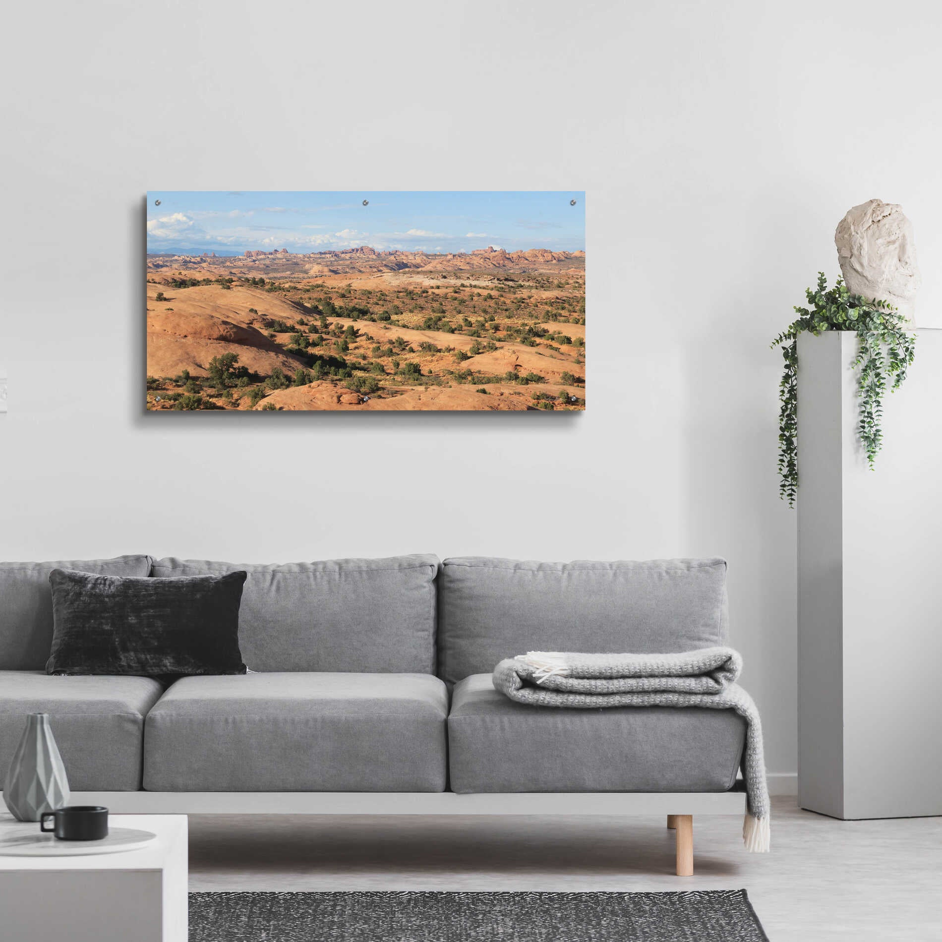 Epic Art 'Moab Sand Flats II' by Lori Deiter, Acrylic Glass Wall Art,48x24