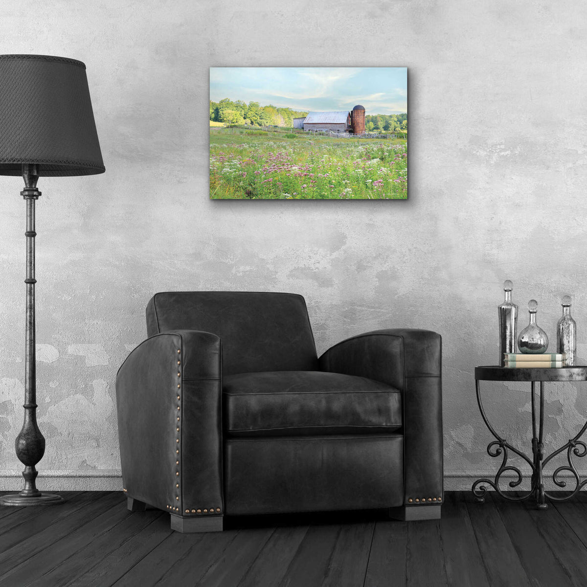 Epic Art 'Summer on the Farm' by Lori Deiter, Acrylic Glass Wall Art,24x16
