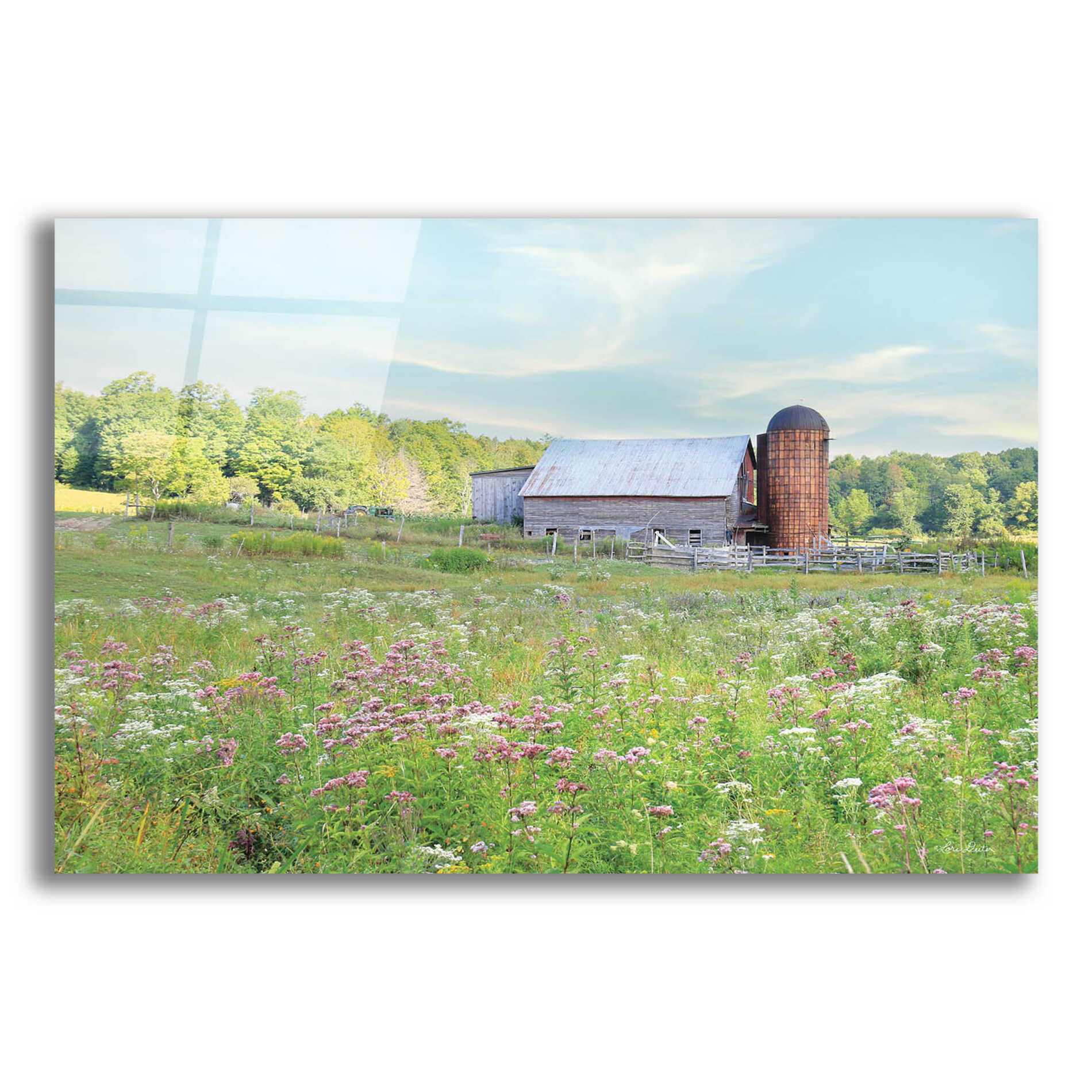Epic Art 'Summer on the Farm' by Lori Deiter, Acrylic Glass Wall Art,24x16