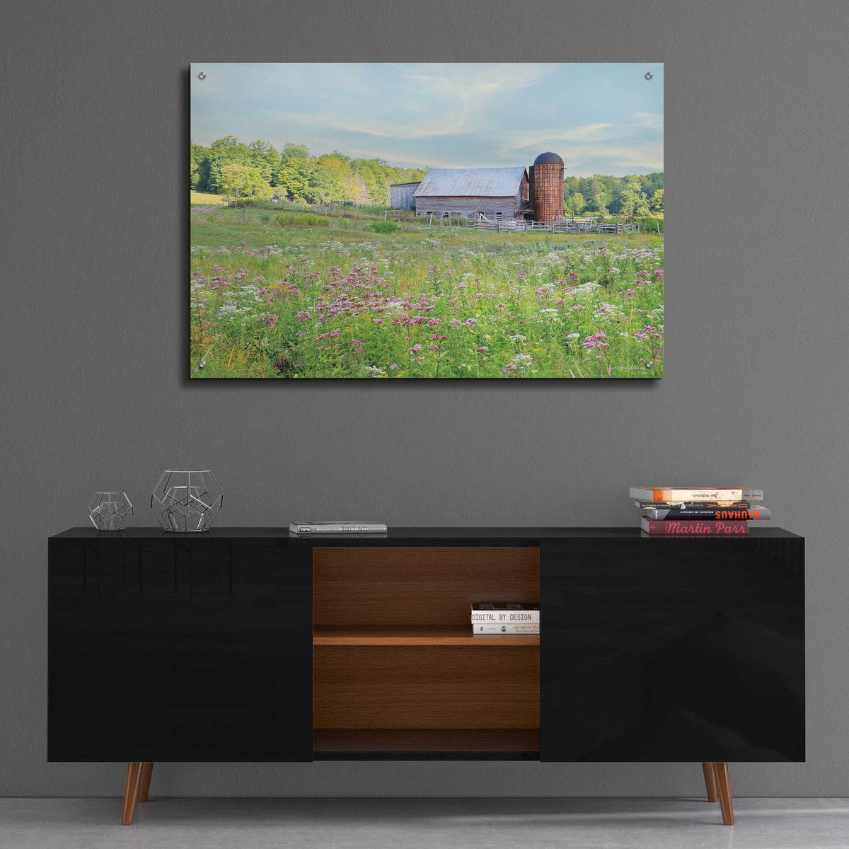 Epic Art 'Summer on the Farm' by Lori Deiter, Acrylic Glass Wall Art,36x24