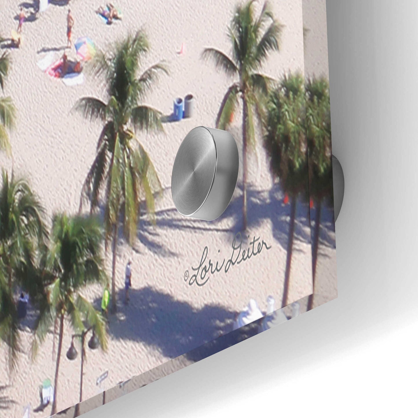 Epic Art 'Beach View From Above' by Lori Deiter, Acrylic Glass Wall Art,36x24