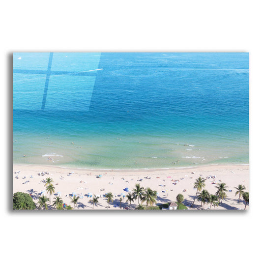 Epic Art 'Beach View From Above' by Lori Deiter, Acrylic Glass Wall Art