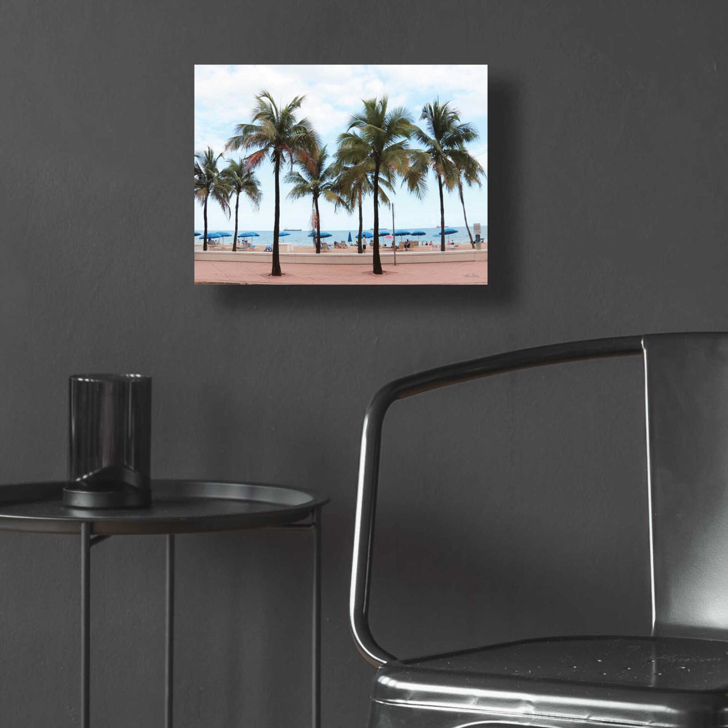 Epic Art 'Florida Palms' by Lori Deiter, Acrylic Glass Wall Art,16x12