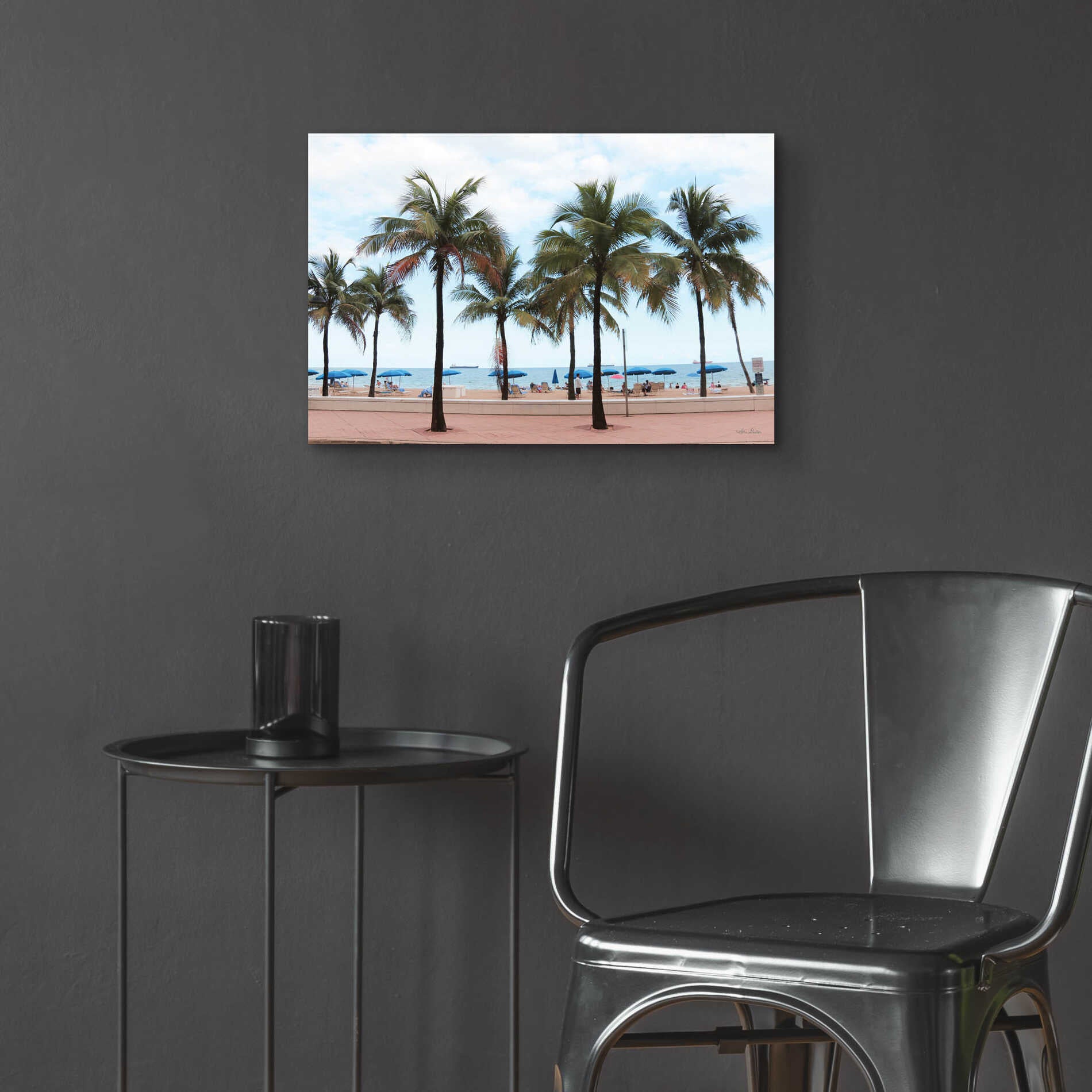 Epic Art 'Florida Palms' by Lori Deiter, Acrylic Glass Wall Art,24x16