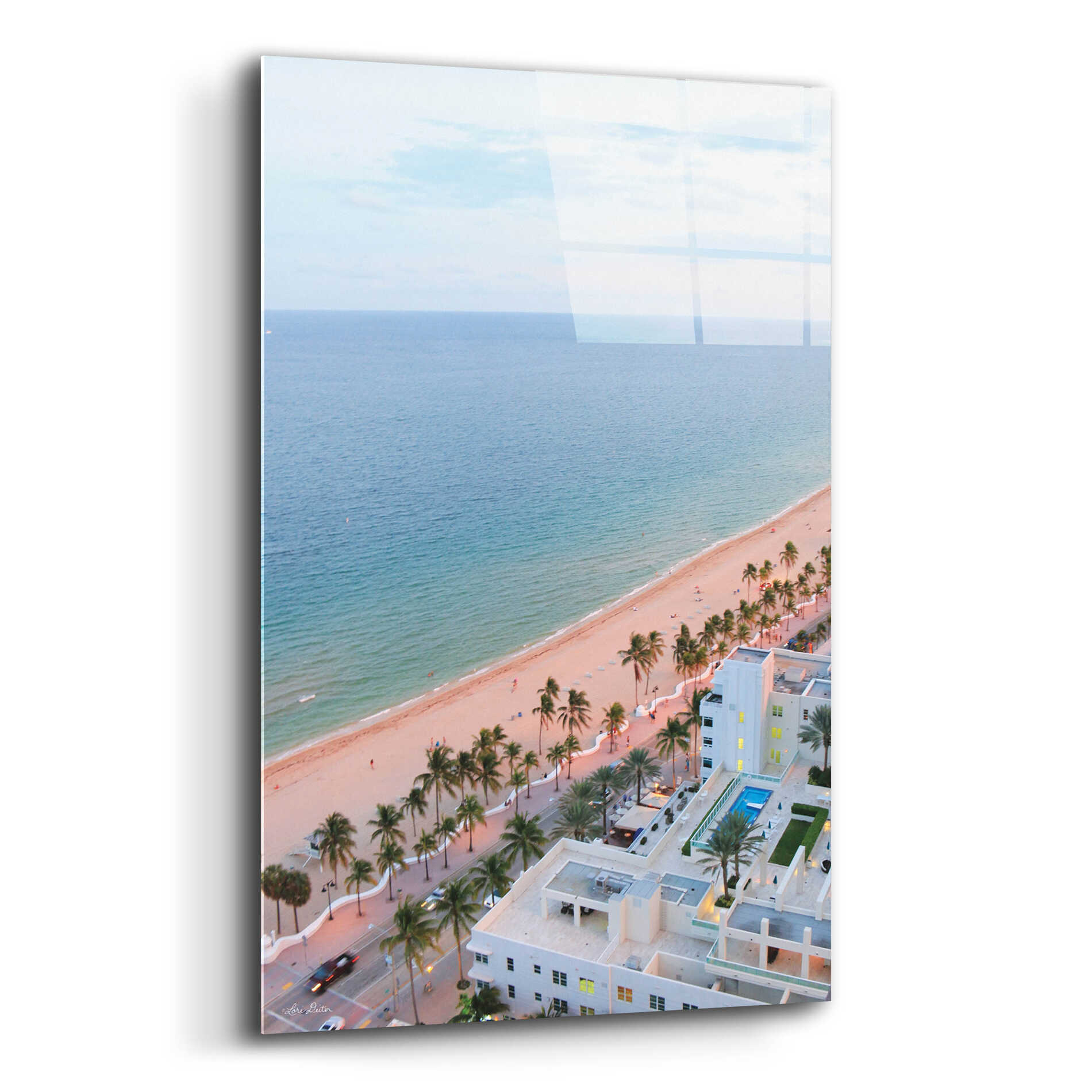 Epic Art 'Fort Lauderdale Beach' by Lori Deiter, Acrylic Glass Wall Art,12x16