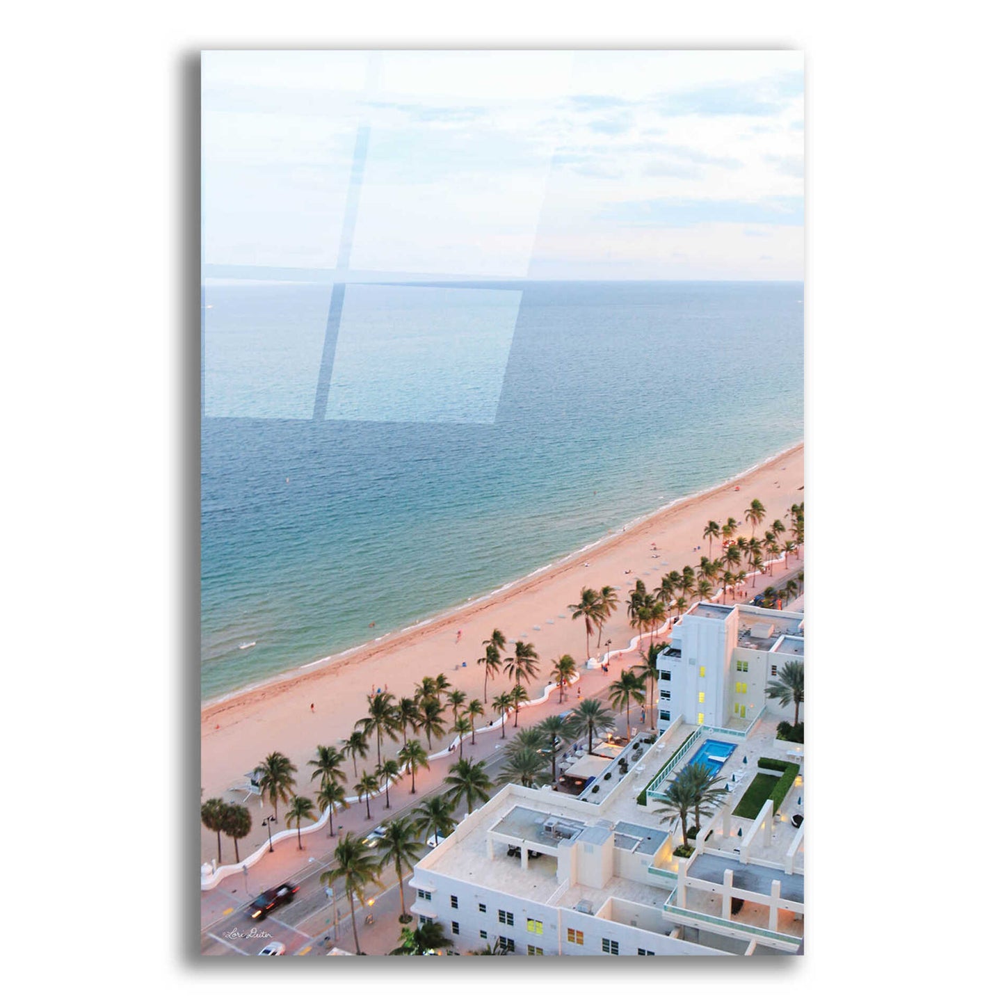 Epic Art 'Fort Lauderdale Beach' by Lori Deiter, Acrylic Glass Wall Art,16x24
