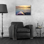 Epic Art 'Lake Life is Simple' by Lori Deiter, Acrylic Glass Wall Art,24x16