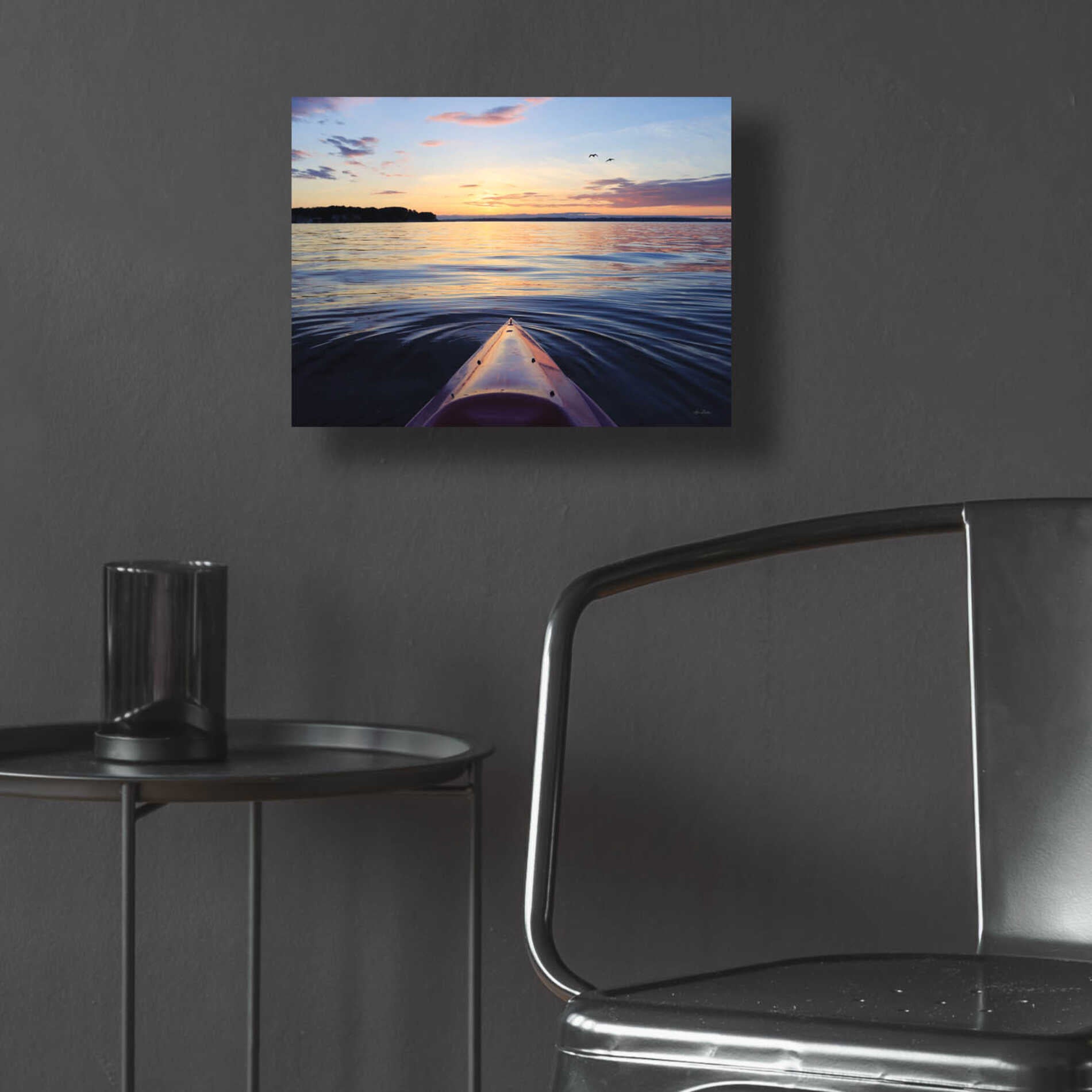 Epic Art 'Kayaking on French Bay' by Lori Deiter, Acrylic Glass Wall Art,16x12