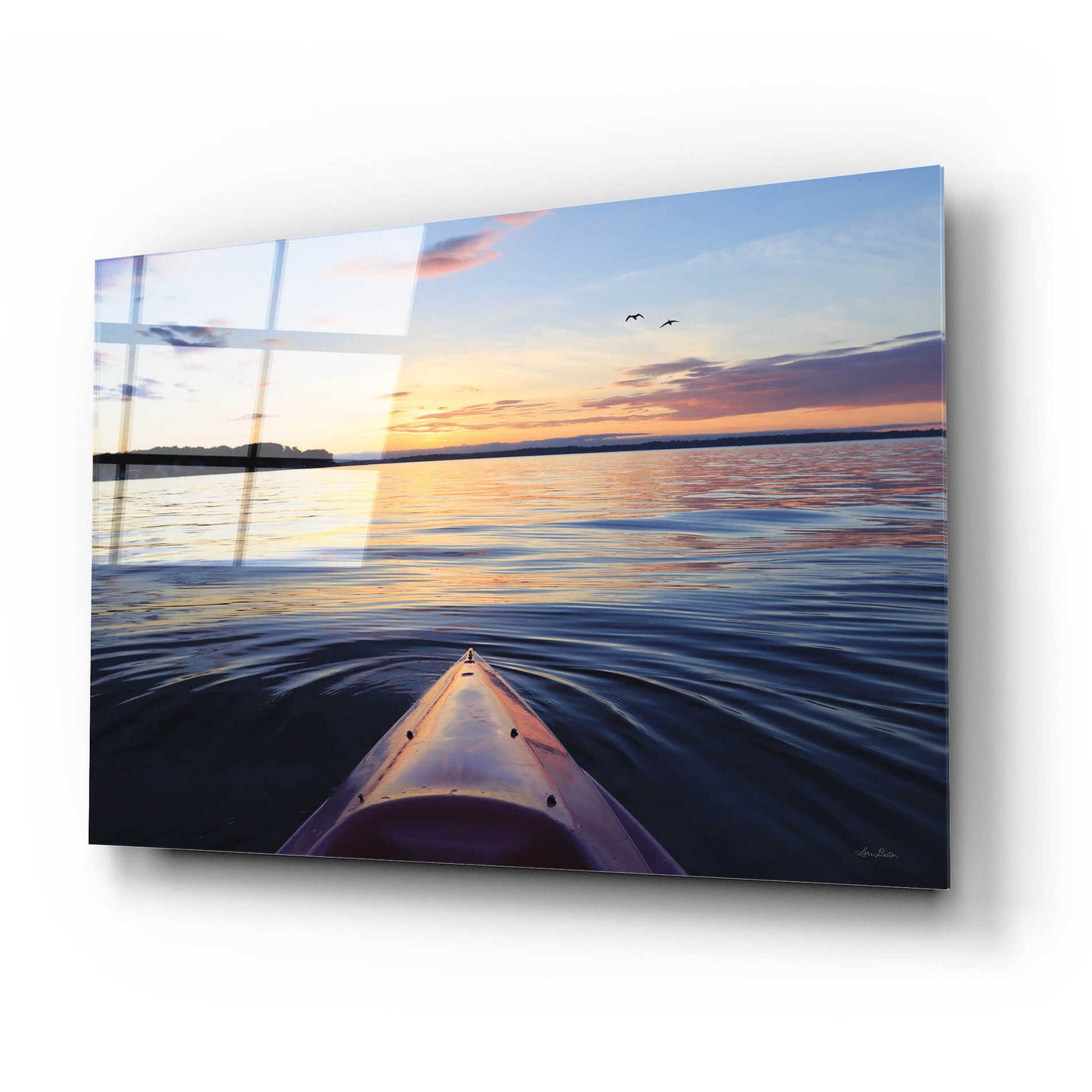 Epic Art 'Kayaking on French Bay' by Lori Deiter, Acrylic Glass Wall Art,24x16