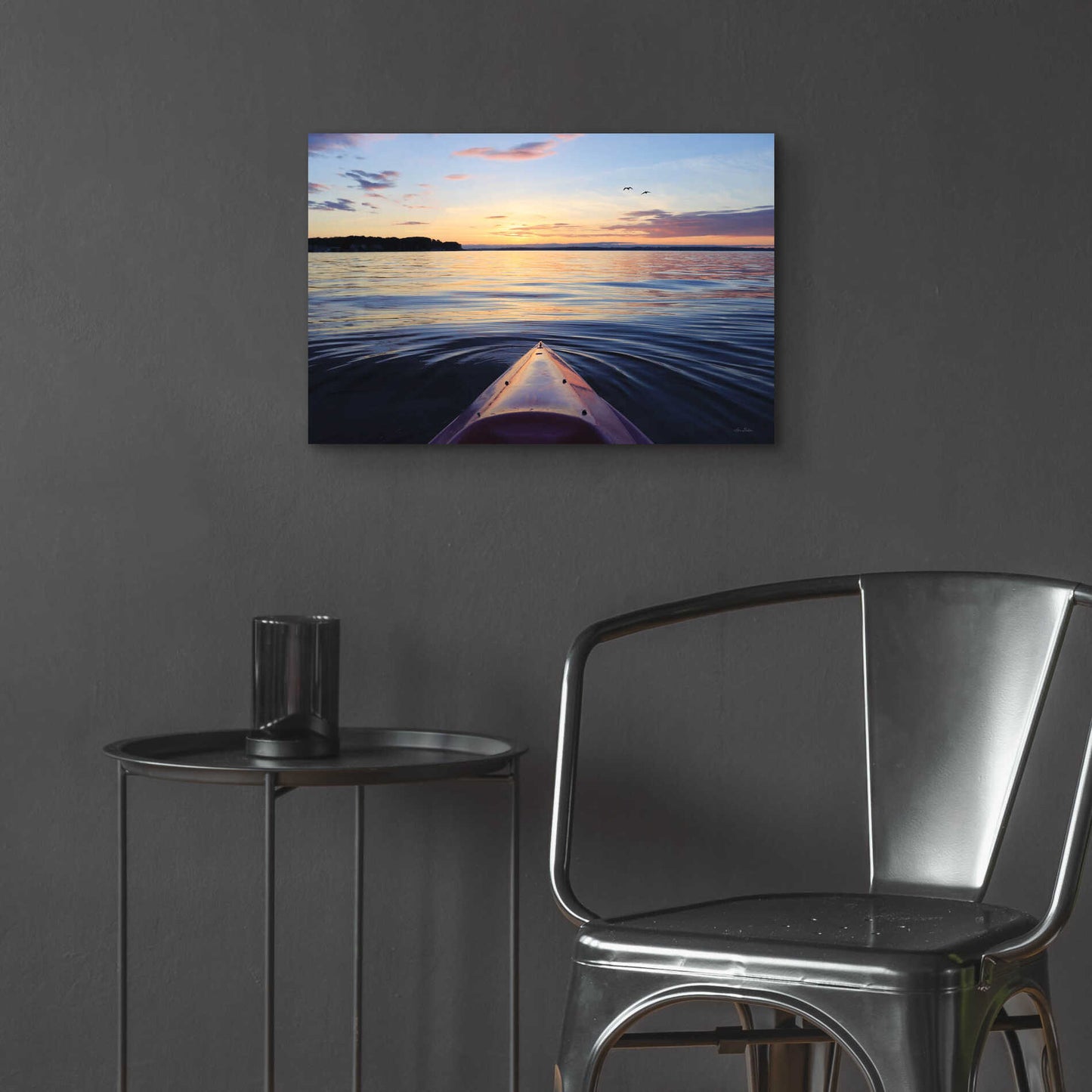 Epic Art 'Kayaking on French Bay' by Lori Deiter, Acrylic Glass Wall Art,24x16