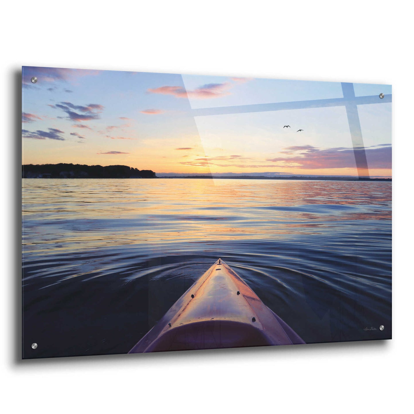 Epic Art 'Kayaking on French Bay' by Lori Deiter, Acrylic Glass Wall Art,36x24