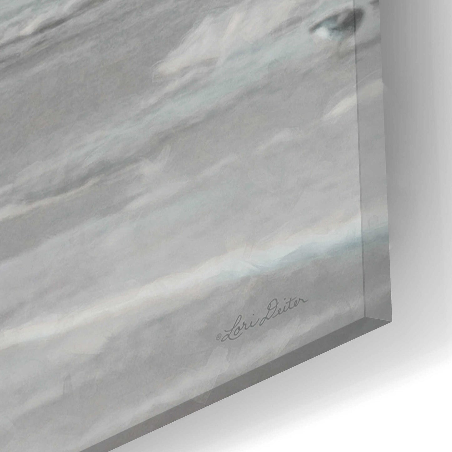 Epic Art 'My Wave is Waiting' by Lori Deiter, Acrylic Glass Wall Art,24x12