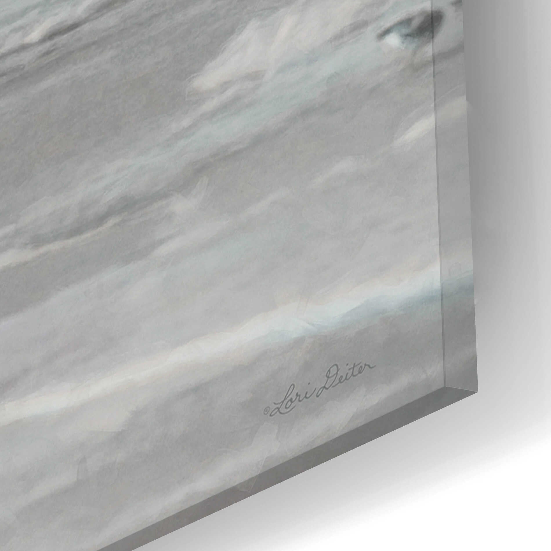 Epic Art 'My Wave is Waiting' by Lori Deiter, Acrylic Glass Wall Art,24x12