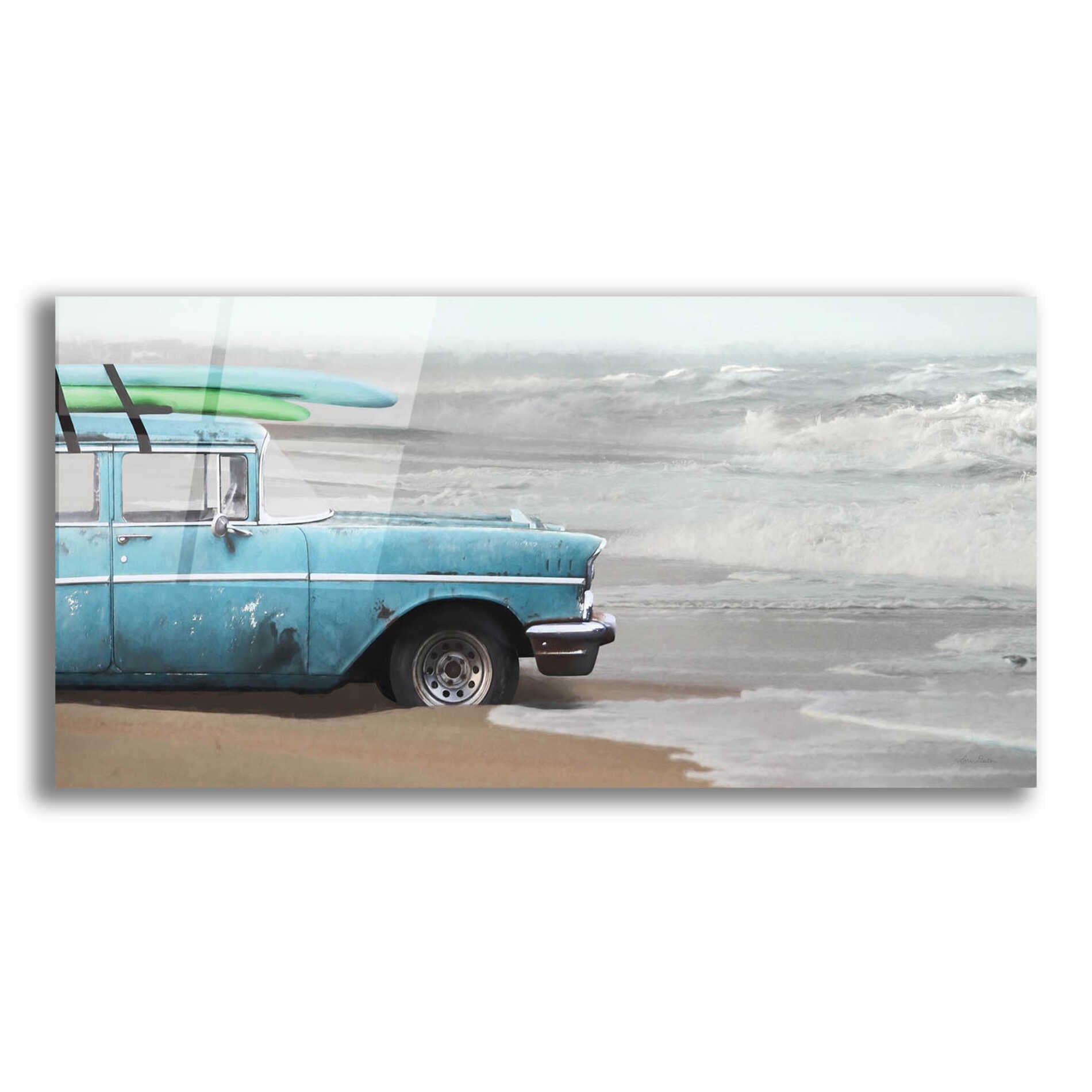 Epic Art 'My Wave is Waiting' by Lori Deiter, Acrylic Glass Wall Art