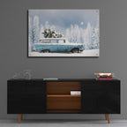Epic Art 'Christmas Blues' by Lori Deiter, Acrylic Glass Wall Art,36x24