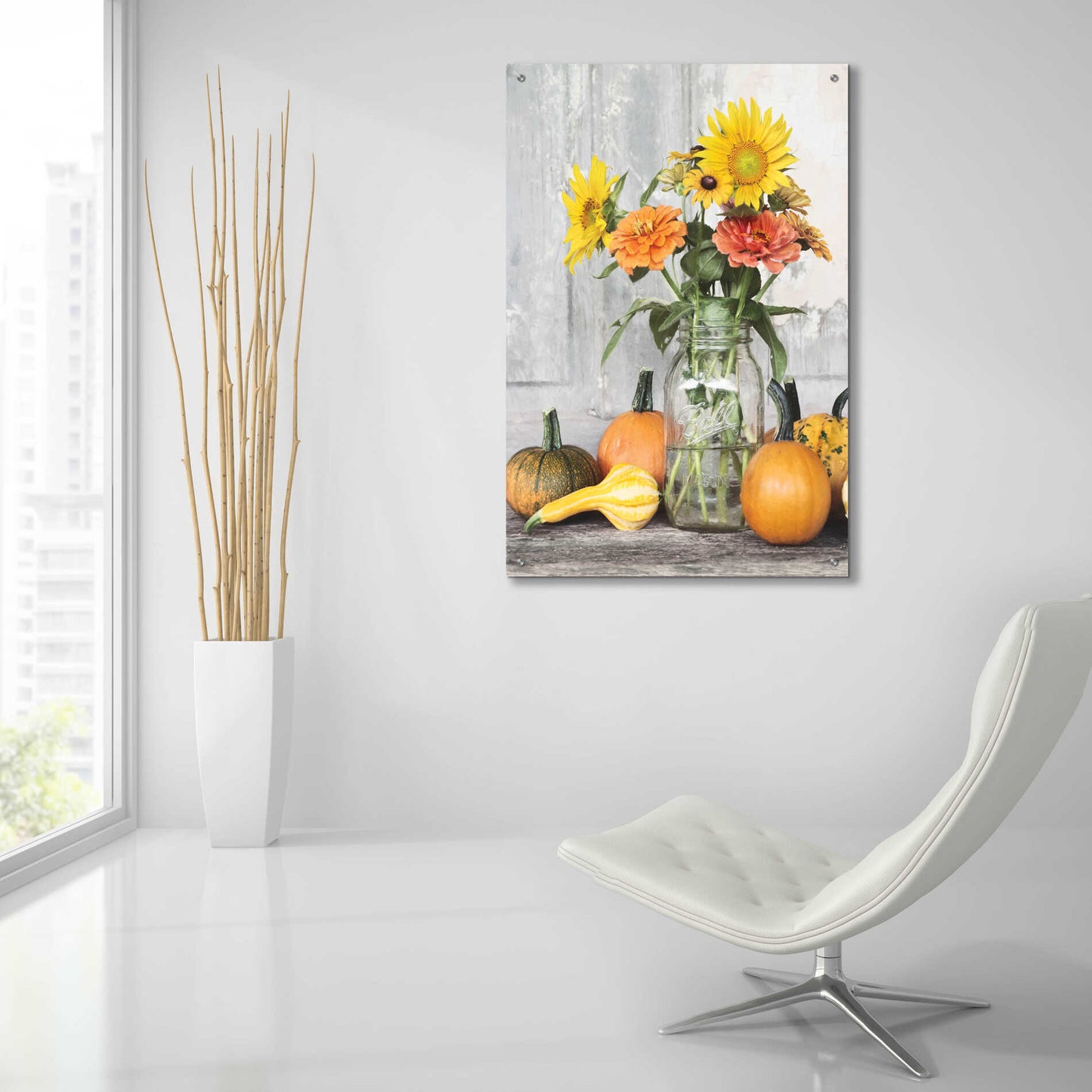 Epic Art 'Autumn Still Live' by Lori Deiter, Acrylic Glass Wall Art,24x36