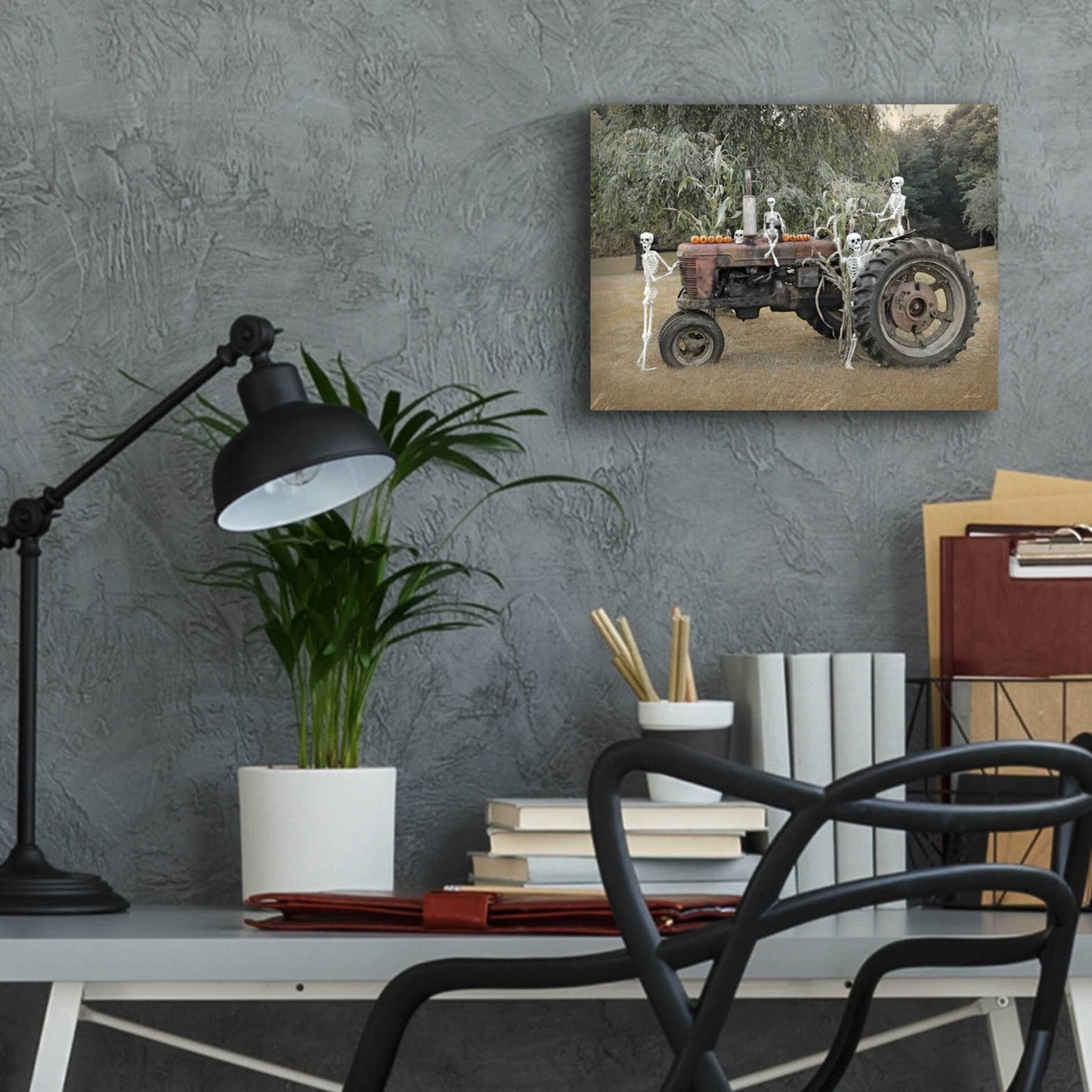 Epic Art 'Happy Fall' by Lori Deiter, Acrylic Glass Wall Art,16x12