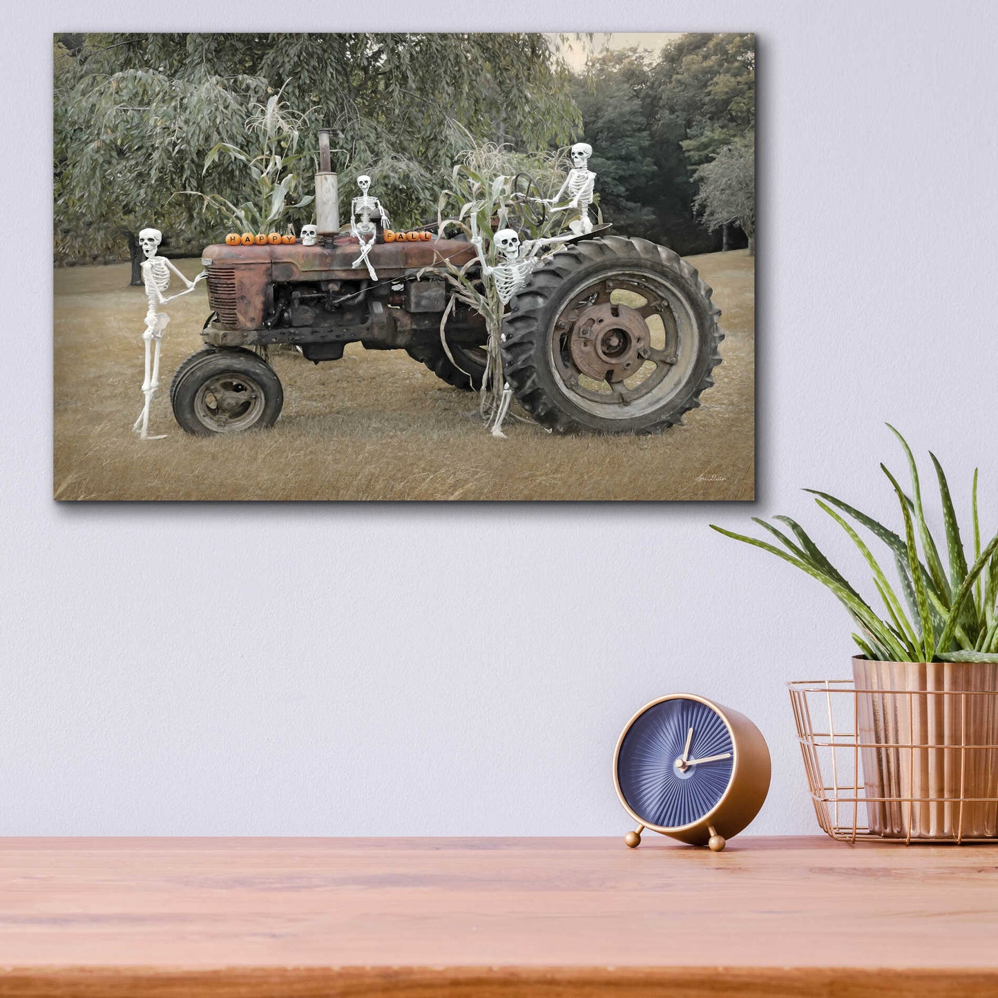 Epic Art 'Happy Fall' by Lori Deiter, Acrylic Glass Wall Art,16x12