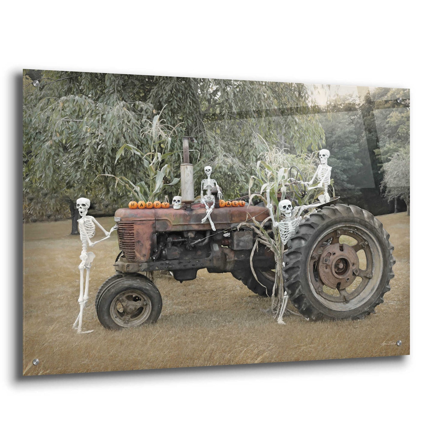 Epic Art 'Happy Fall' by Lori Deiter, Acrylic Glass Wall Art,36x24