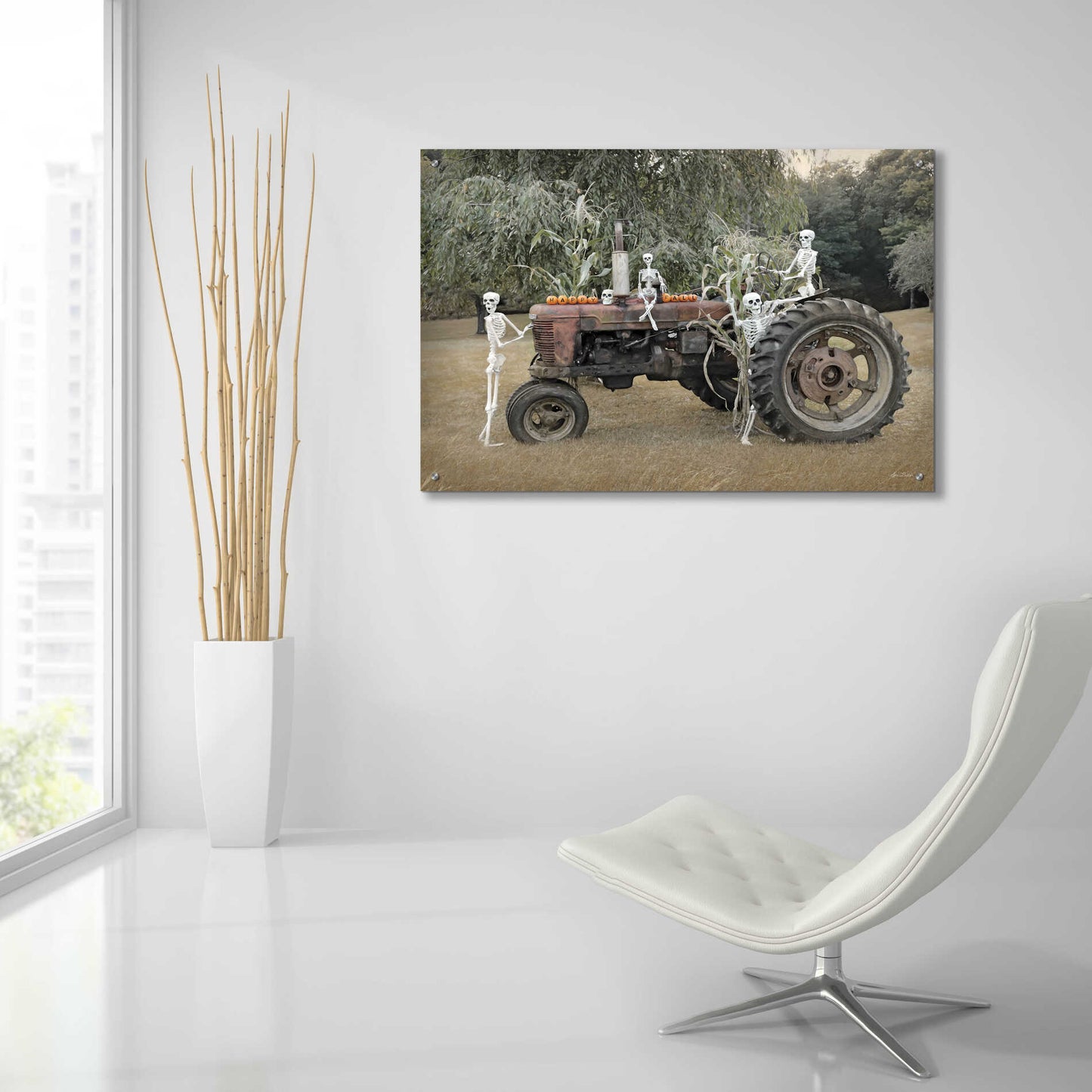 Epic Art 'Happy Fall' by Lori Deiter, Acrylic Glass Wall Art,36x24