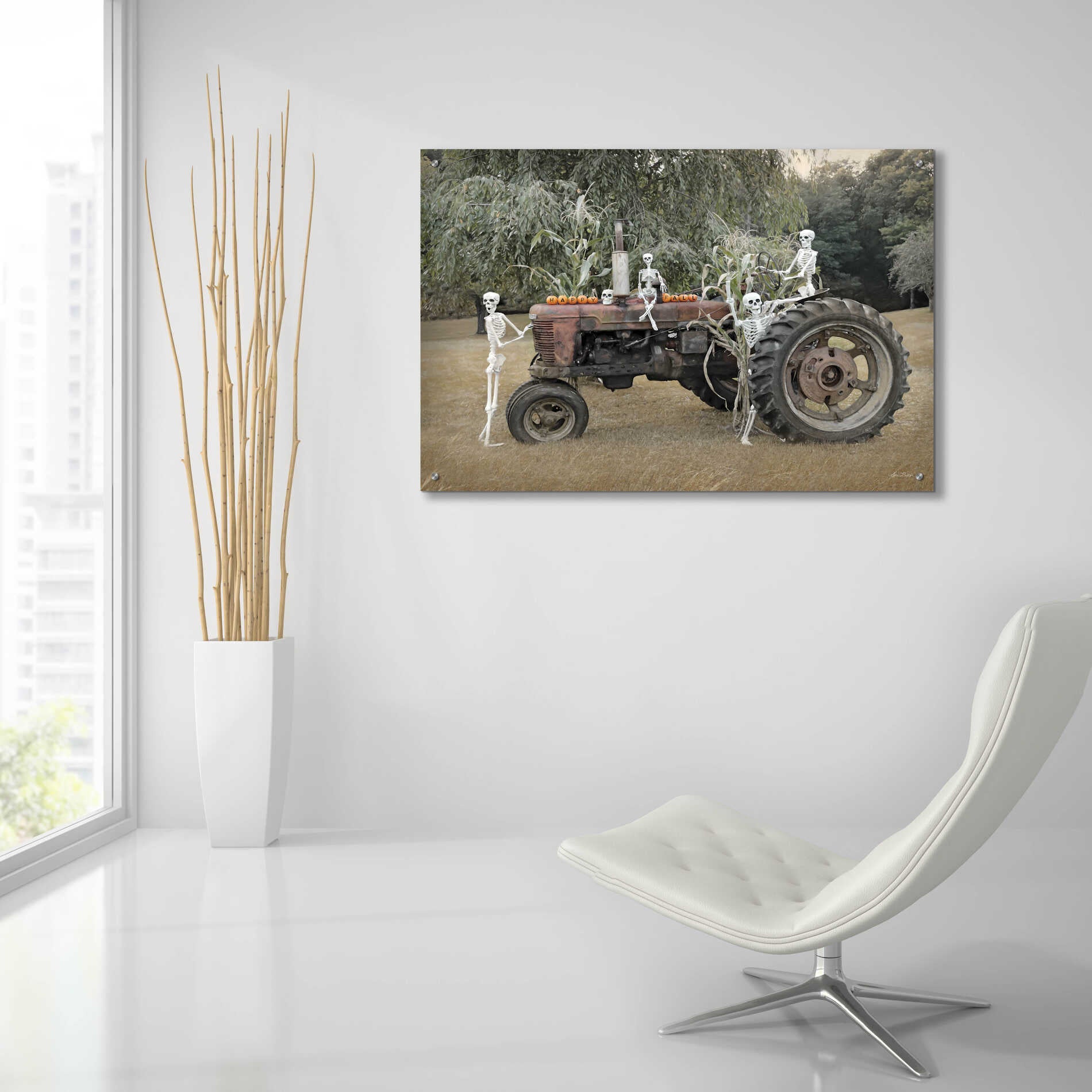 Epic Art 'Happy Fall' by Lori Deiter, Acrylic Glass Wall Art,36x24