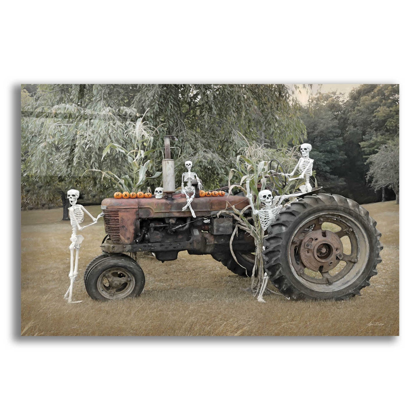 Epic Art 'Happy Fall' by Lori Deiter, Acrylic Glass Wall Art