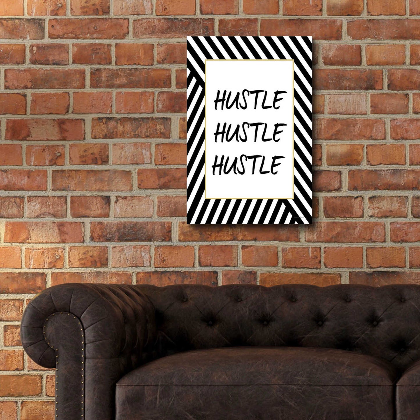 Epic Art 'Hustle' by lettered & lined, Acrylic Glass Wall Art,16x24