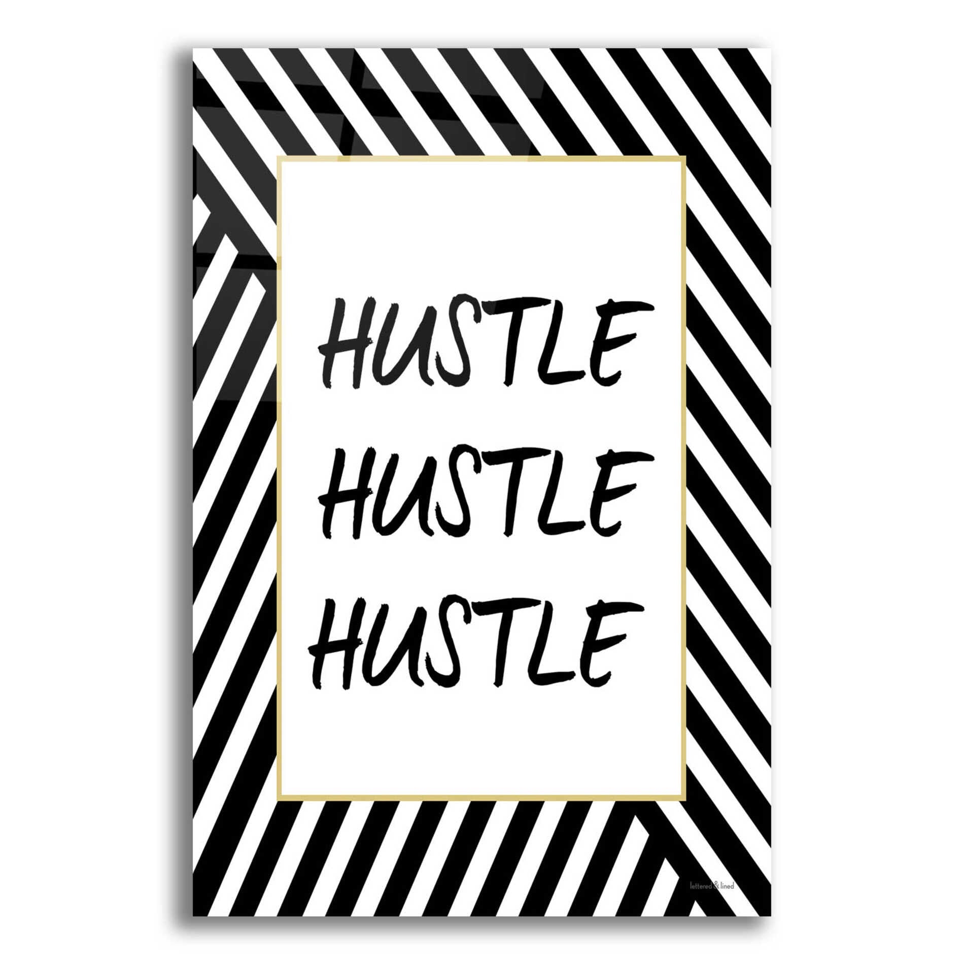 Epic Art 'Hustle' by lettered & lined, Acrylic Glass Wall Art,16x24
