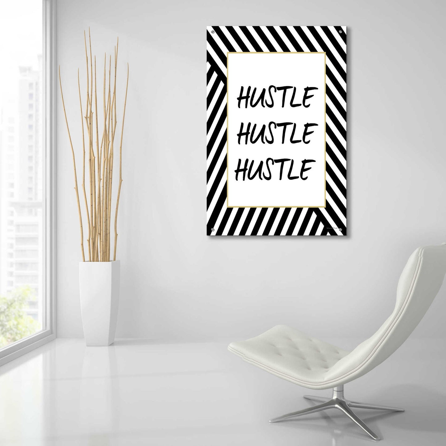 Epic Art 'Hustle' by lettered & lined, Acrylic Glass Wall Art,24x36