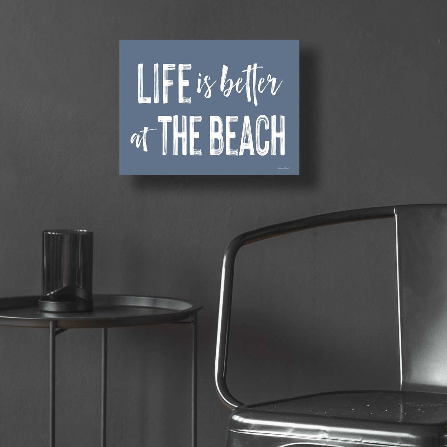 Epic Art 'Life is Better at the Beach' by lettered & lined, Acrylic Glass Wall Art,16x12