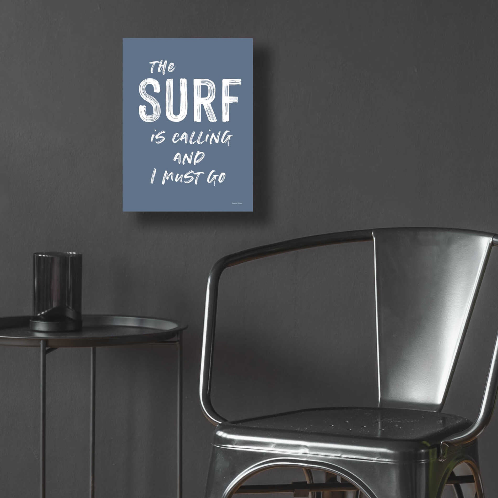 Epic Art 'The Surf is Calling' by lettered & lined, Acrylic Glass Wall Art,12x16