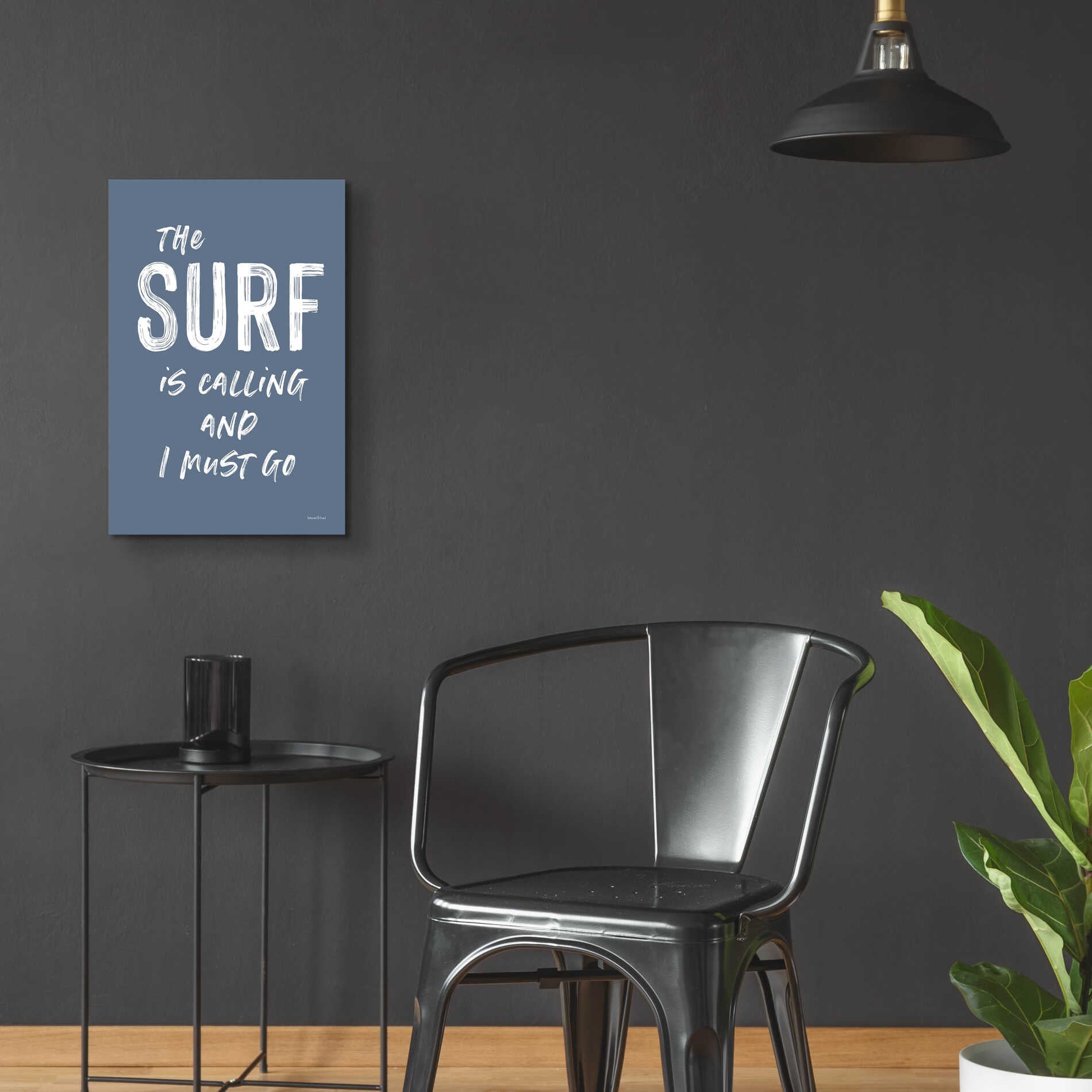 Epic Art 'The Surf is Calling' by lettered & lined, Acrylic Glass Wall Art,16x24