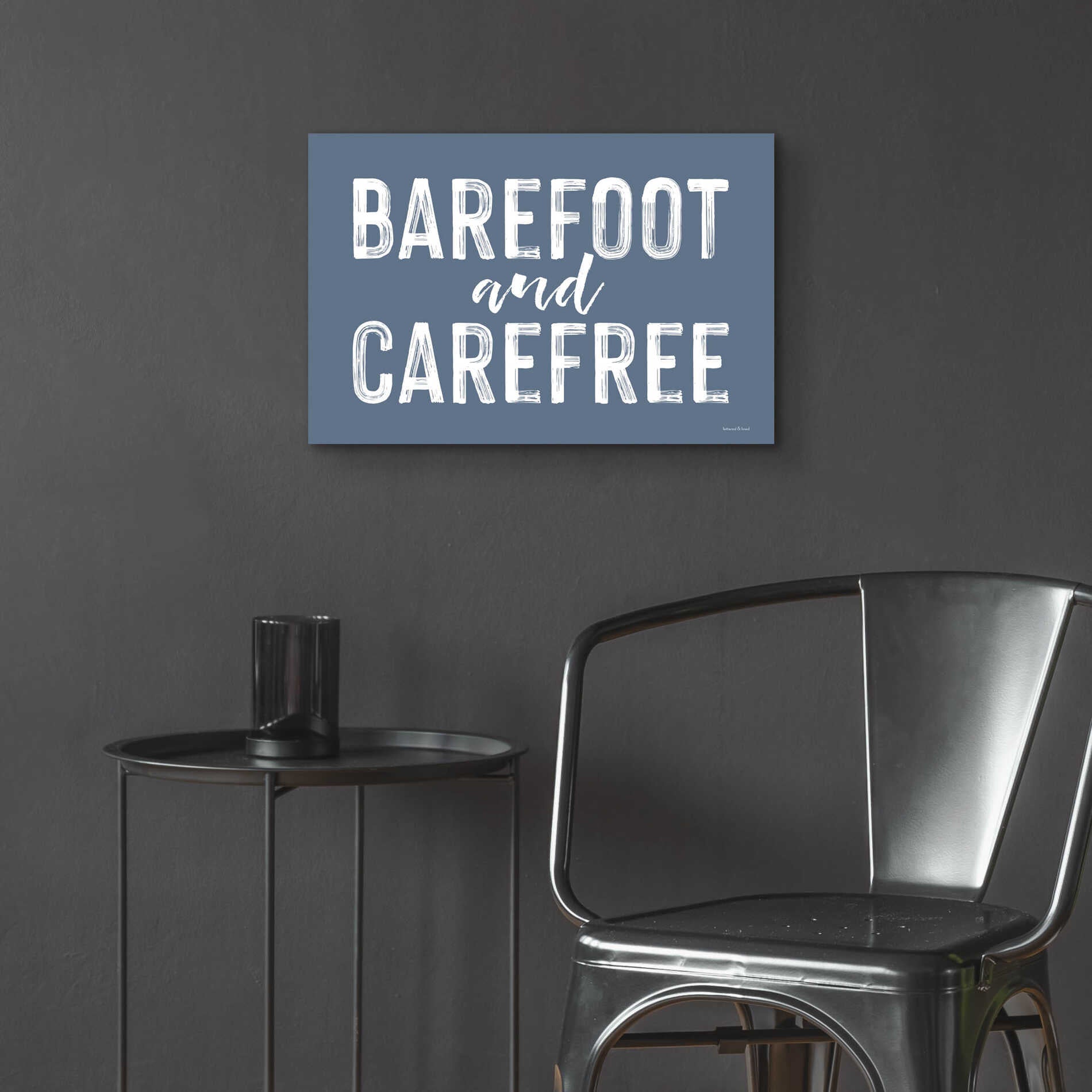 Epic Art 'Barefoot and Carefree' by lettered & lined, Acrylic Glass Wall Art,24x16