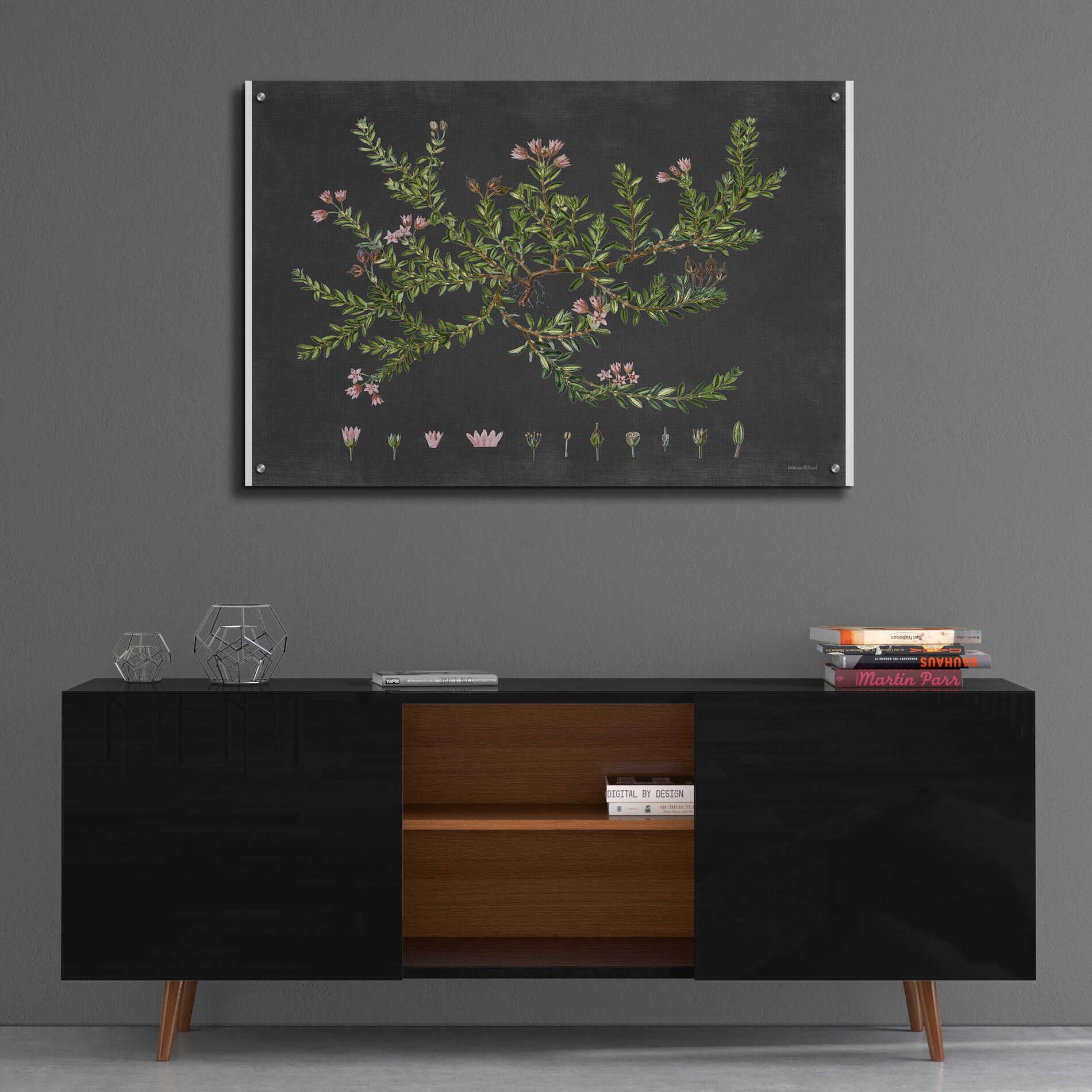 Epic Art 'Alpine Azalea' by lettered & lined, Acrylic Glass Wall Art,36x24