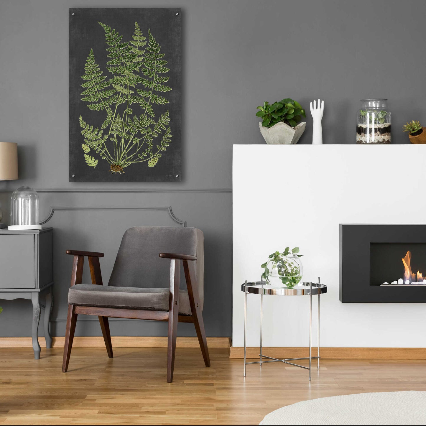 Epic Art 'Fern Study' by lettered & lined, Acrylic Glass Wall Art,24x36