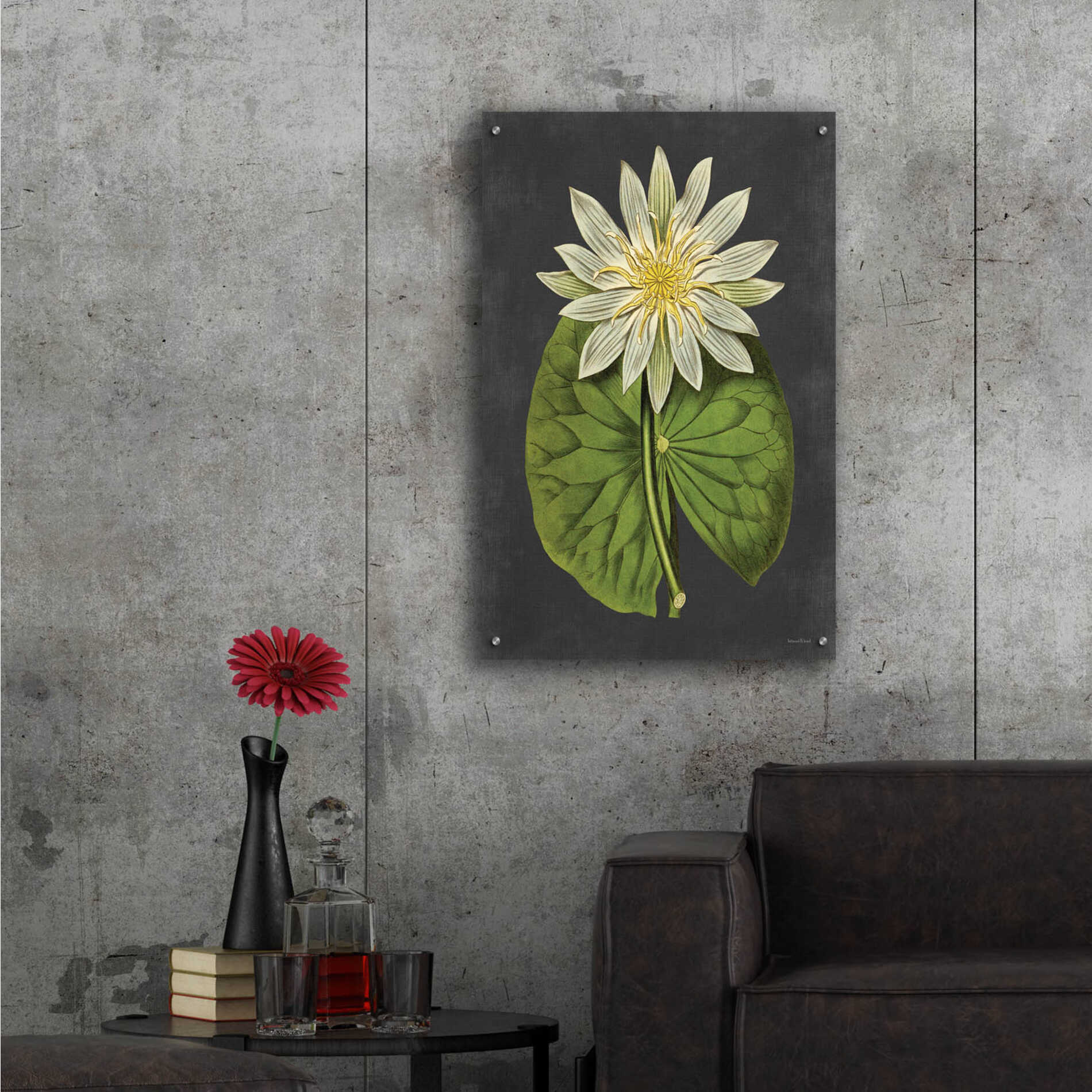 Epic Art 'Lily' by lettered & lined, Acrylic Glass Wall Art,24x36