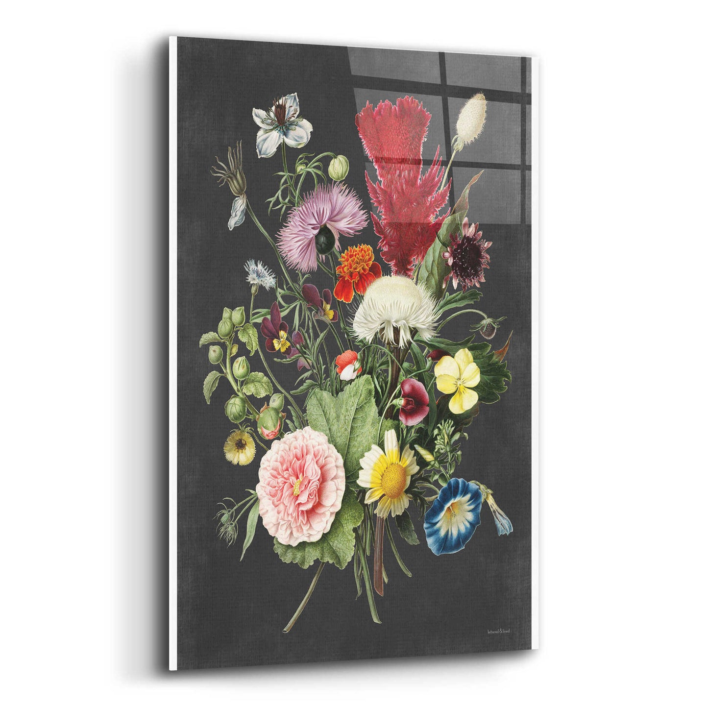 Epic Art 'Vintage Bouquet' by lettered & lined, Acrylic Glass Wall Art,12x16