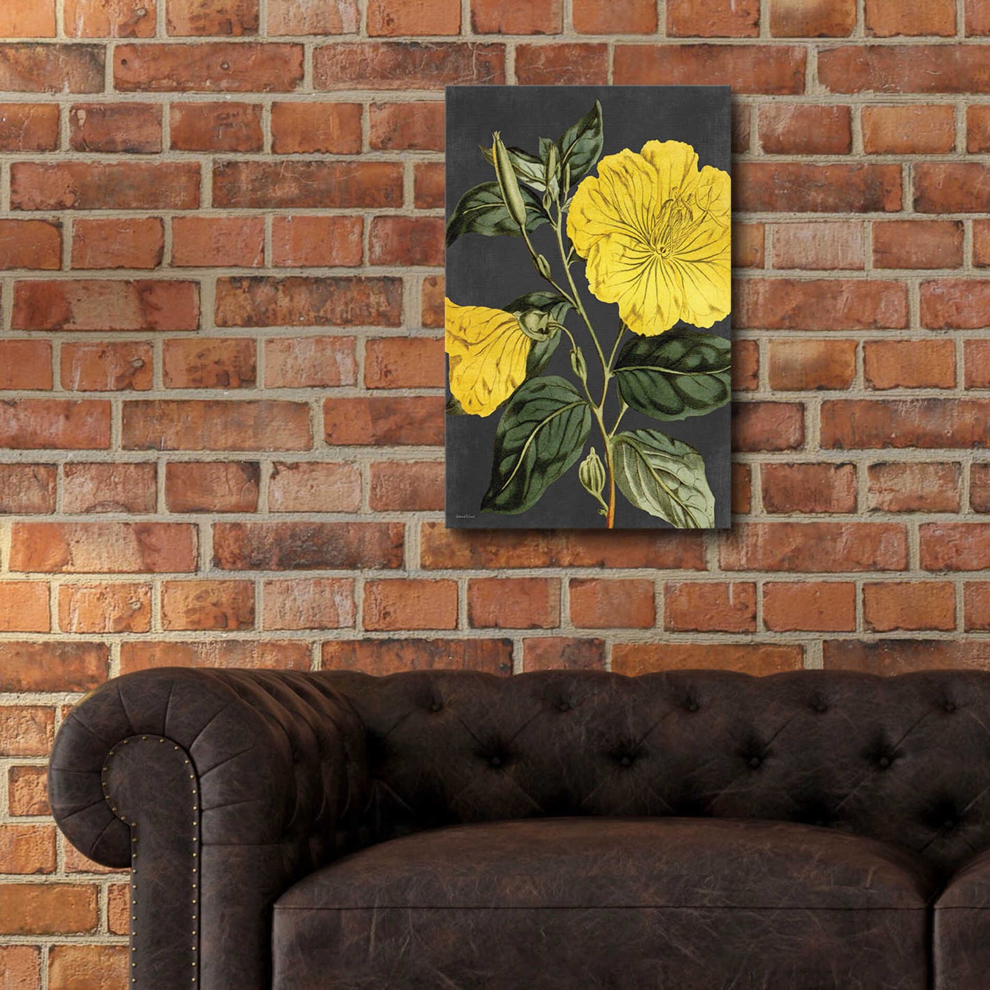 Epic Art 'Yellow Vine' by lettered & lined, Acrylic Glass Wall Art,16x24