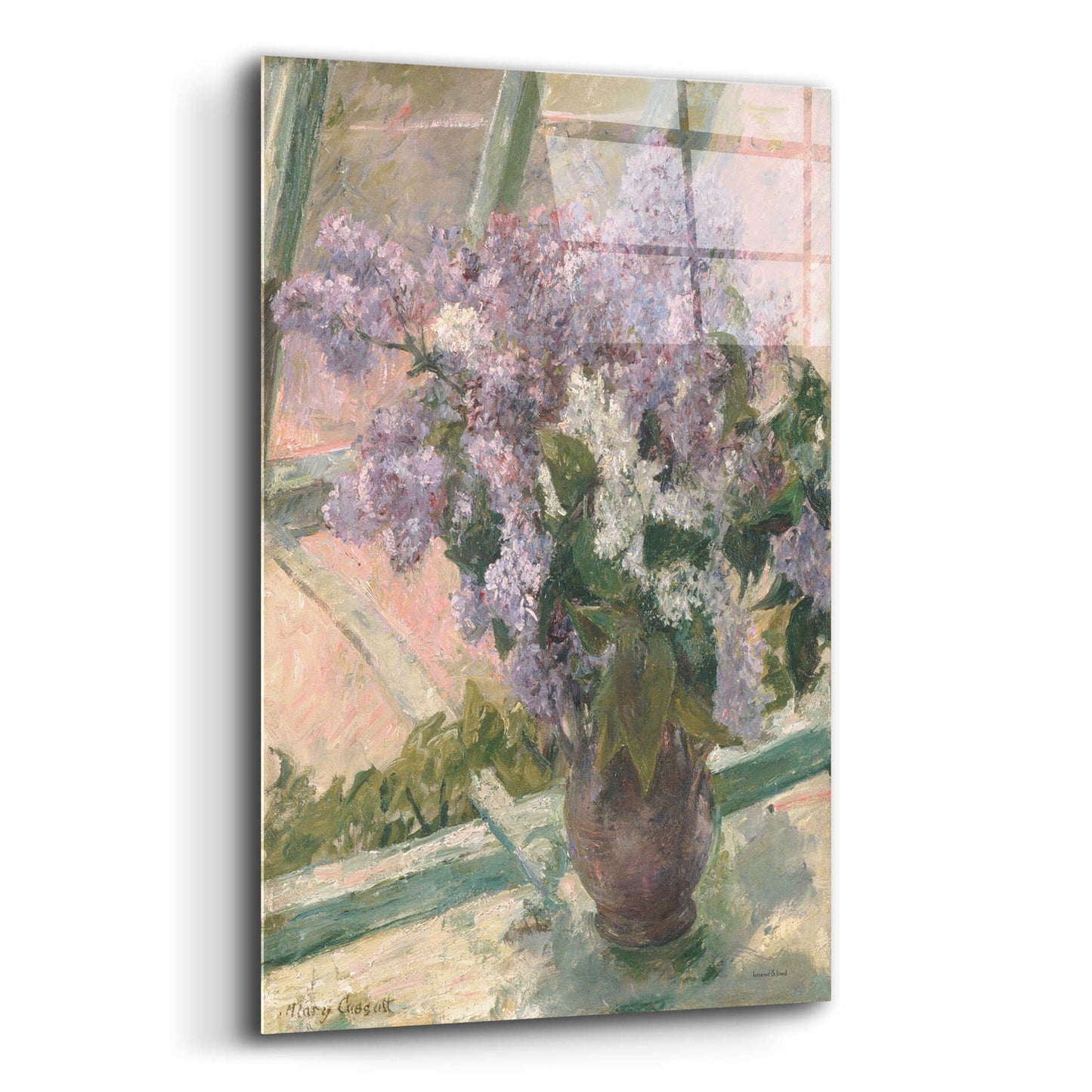 Epic Art 'Lilacs in the Light' by lettered & lined, Acrylic Glass Wall Art,12x16