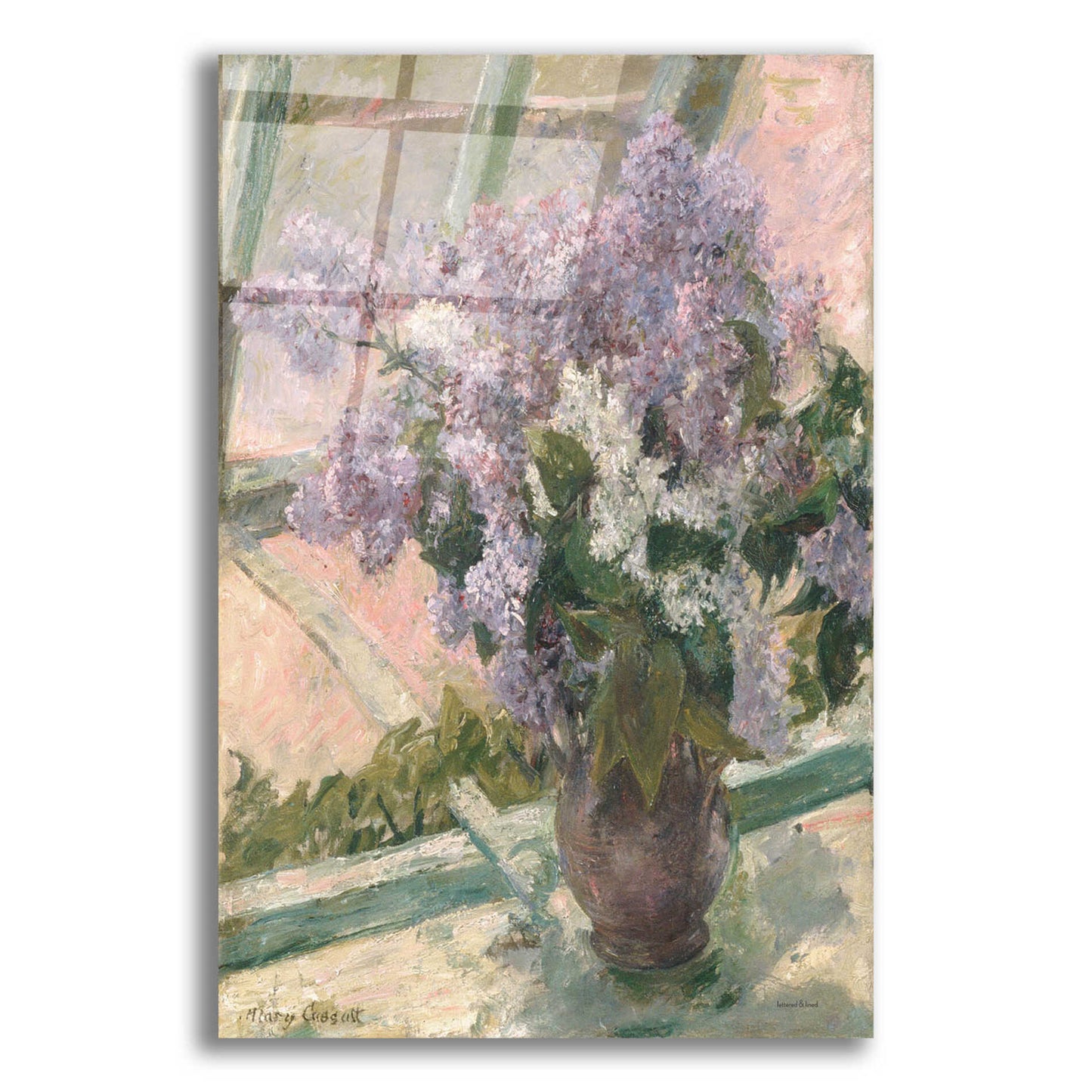 Epic Art 'Lilacs in the Light' by lettered & lined, Acrylic Glass Wall Art,12x16