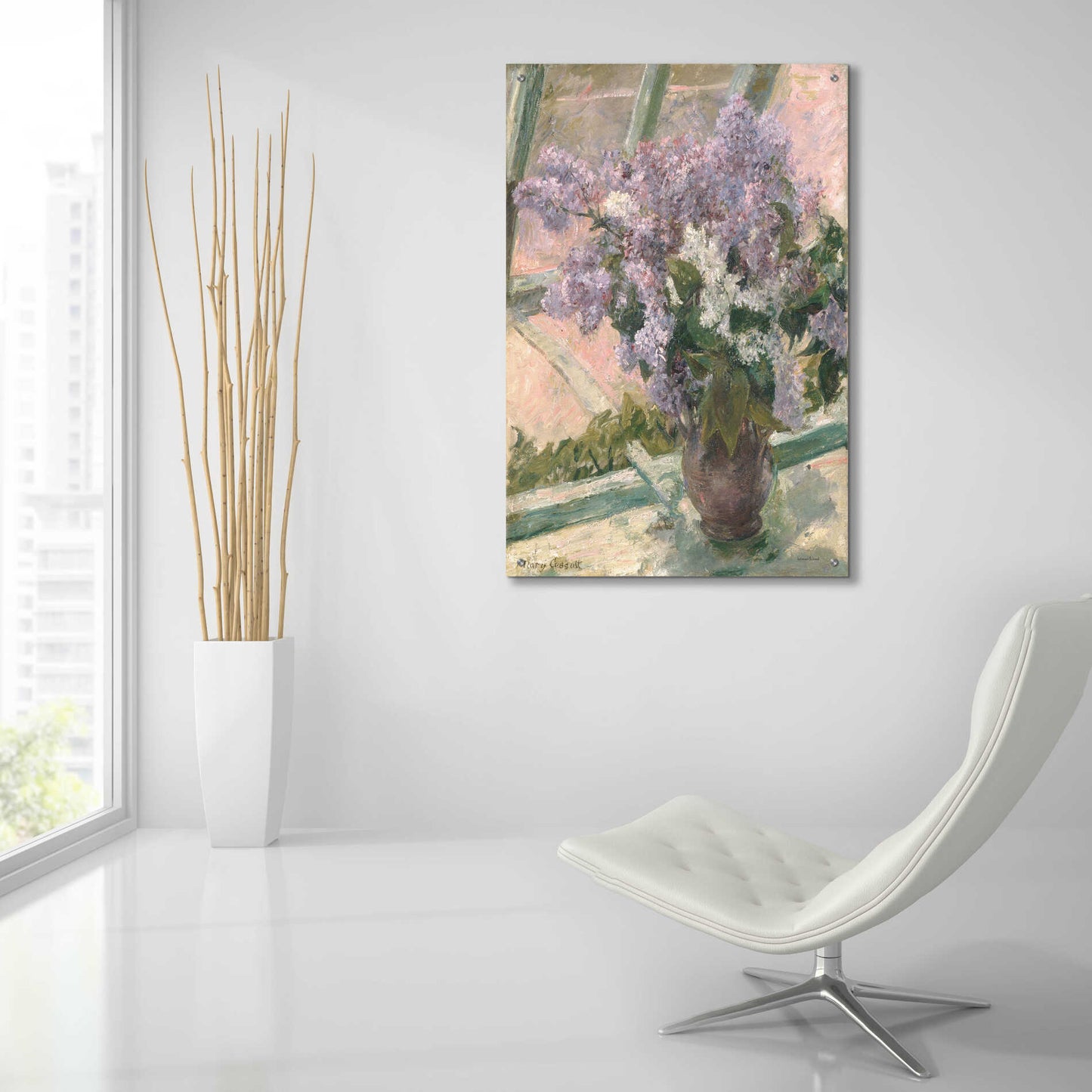 Epic Art 'Lilacs in the Light' by lettered & lined, Acrylic Glass Wall Art,24x36