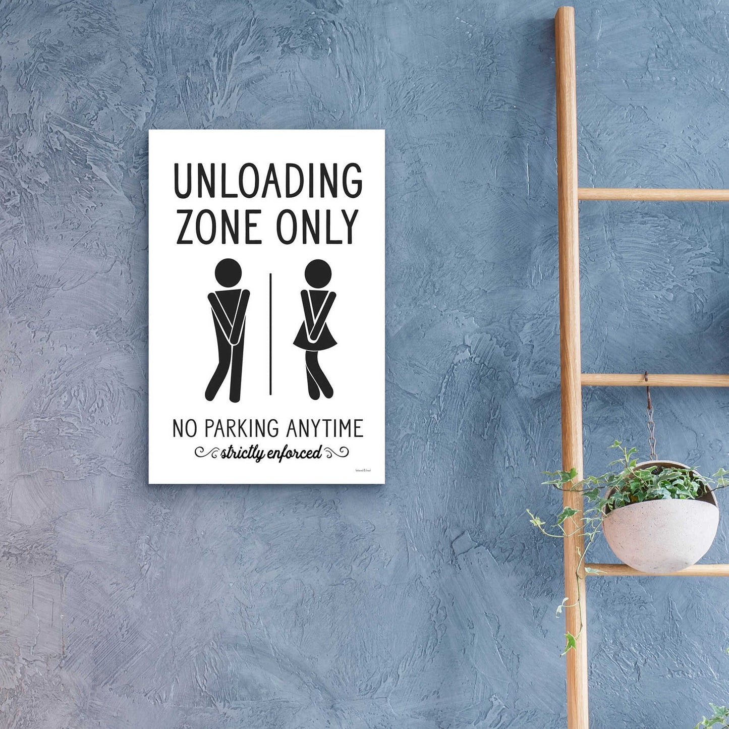 Epic Art 'Unloading Zone Only' by lettered & lined, Acrylic Glass Wall Art,16x24